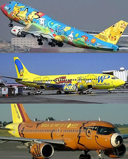 13台比俏皮比可愛比專業的彩繪飛機