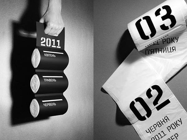 每一天就像是一袋垃圾的創意日曆！(無誤)