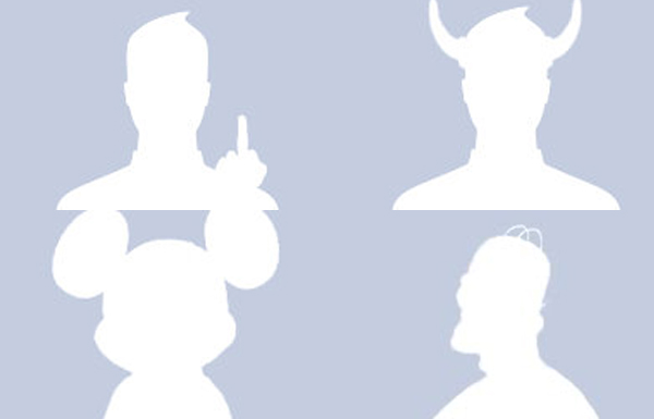 惡搞版的臉書預設個人照片