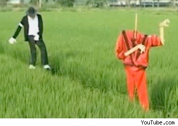 原來麥克傑克森不只會抓鳥，還可以嚇鳥？！