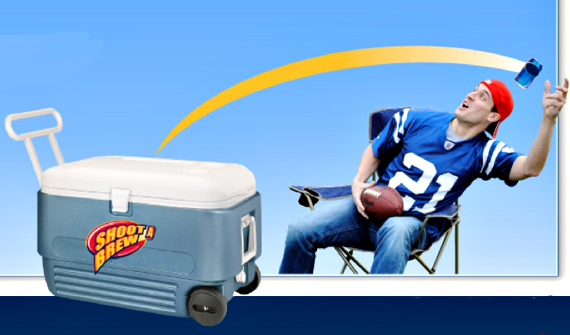 喝個啤酒不用生死鬥的「啤酒投擲冰箱」