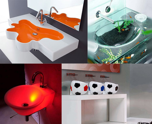 六款特殊造型創意洗手檯
