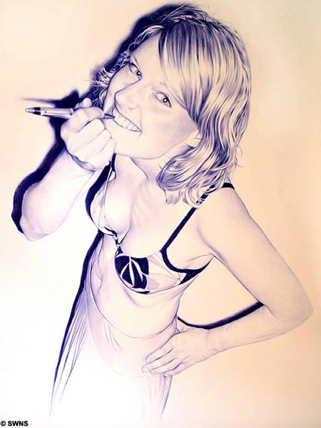 看了好想丟掉相機的人物素描