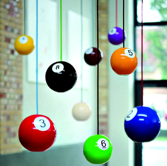 轉吧～吊起來打的九彩撞球吊燈