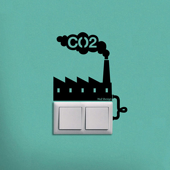 時時刻刻提醒你節能減碳的創意貼紙