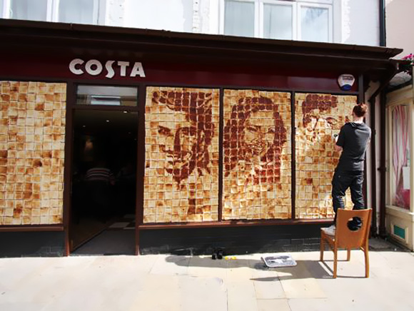 大驚！用土司來作畫的土司藝術