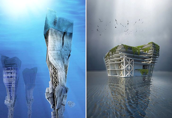漂在海上做環保的摩天大樓