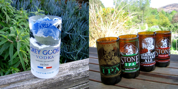 砍掉重練～玻璃酒瓶變杯子