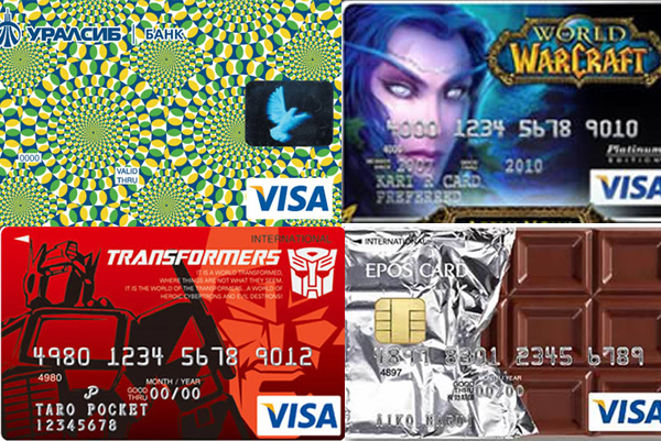 10張顛覆你思考的瘋狂信用卡