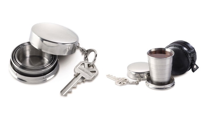 讓你隨時一飲而盡的伸縮酒杯