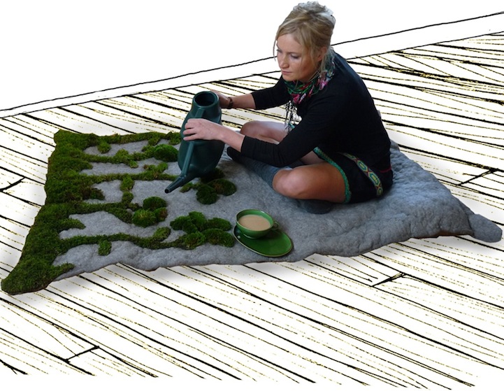 室內中的綠色小天地！會生長的花園地毯