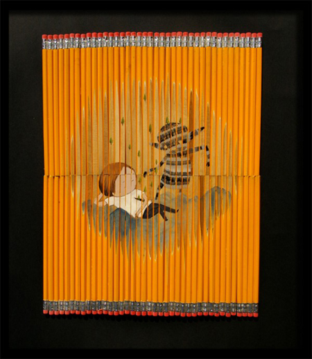 鉛筆除了能作畫，還能拿來當做畫