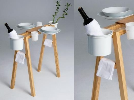 極簡風再一發！帶著就走的餐桌椅