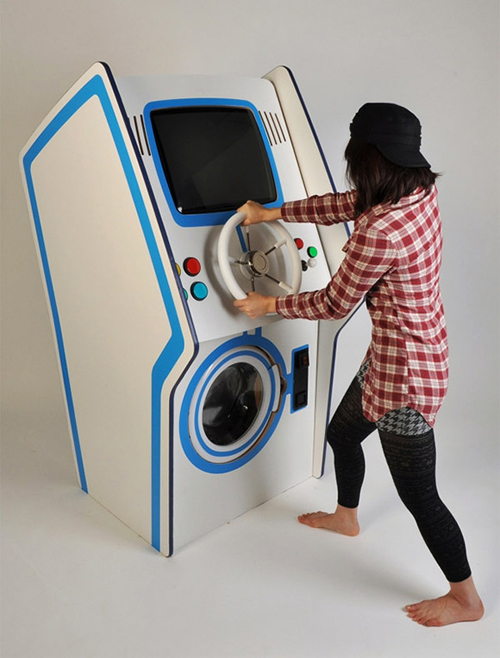 讓洗衣服像打電玩一樣有趣的「洗衣機大型機台」