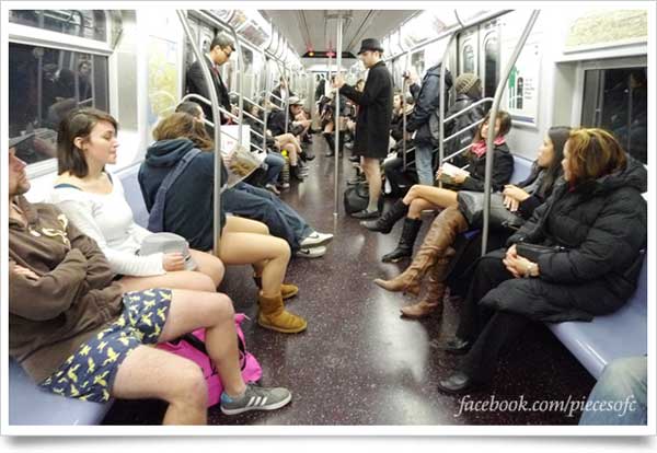 千人脫褲搭地鐵！No Pants Subway Ride 2012