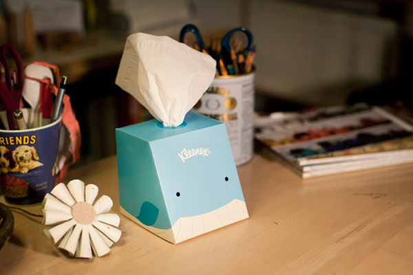 舒潔桌面好朋友，面紙創意包裝