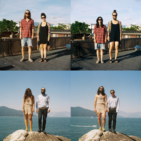 誰說情侶裝一定要穿得一樣呢？交換穿更有愛意呀！(硬撐)