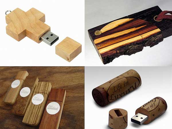 自然的純淨風味～10款木製USB隨身碟