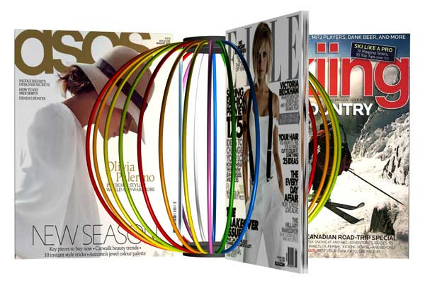 另一種展示雜誌的選擇 Magazine Globe