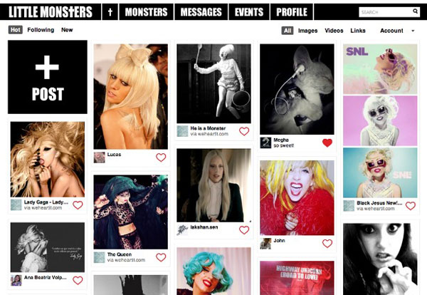 女神卡卡專屬社群網站LittleMonsters.com上線！