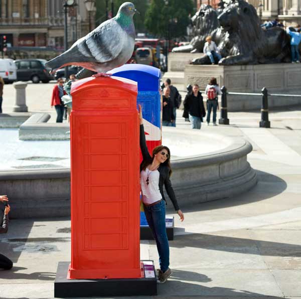 逐漸消失的街頭電話亭 創意變身重現倫敦迎奧運