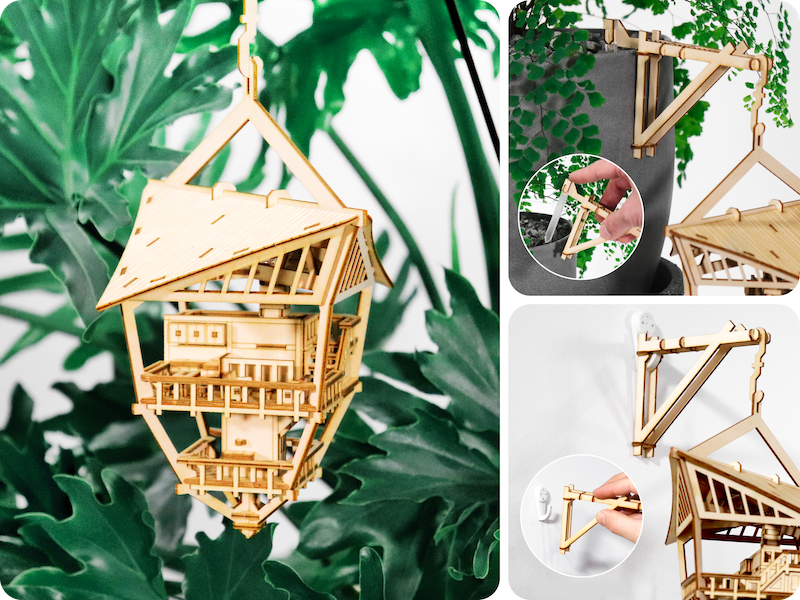 澳洲3D設計師原創立體模型Tiny Treehouses小小樹屋,帶你進入手作之美