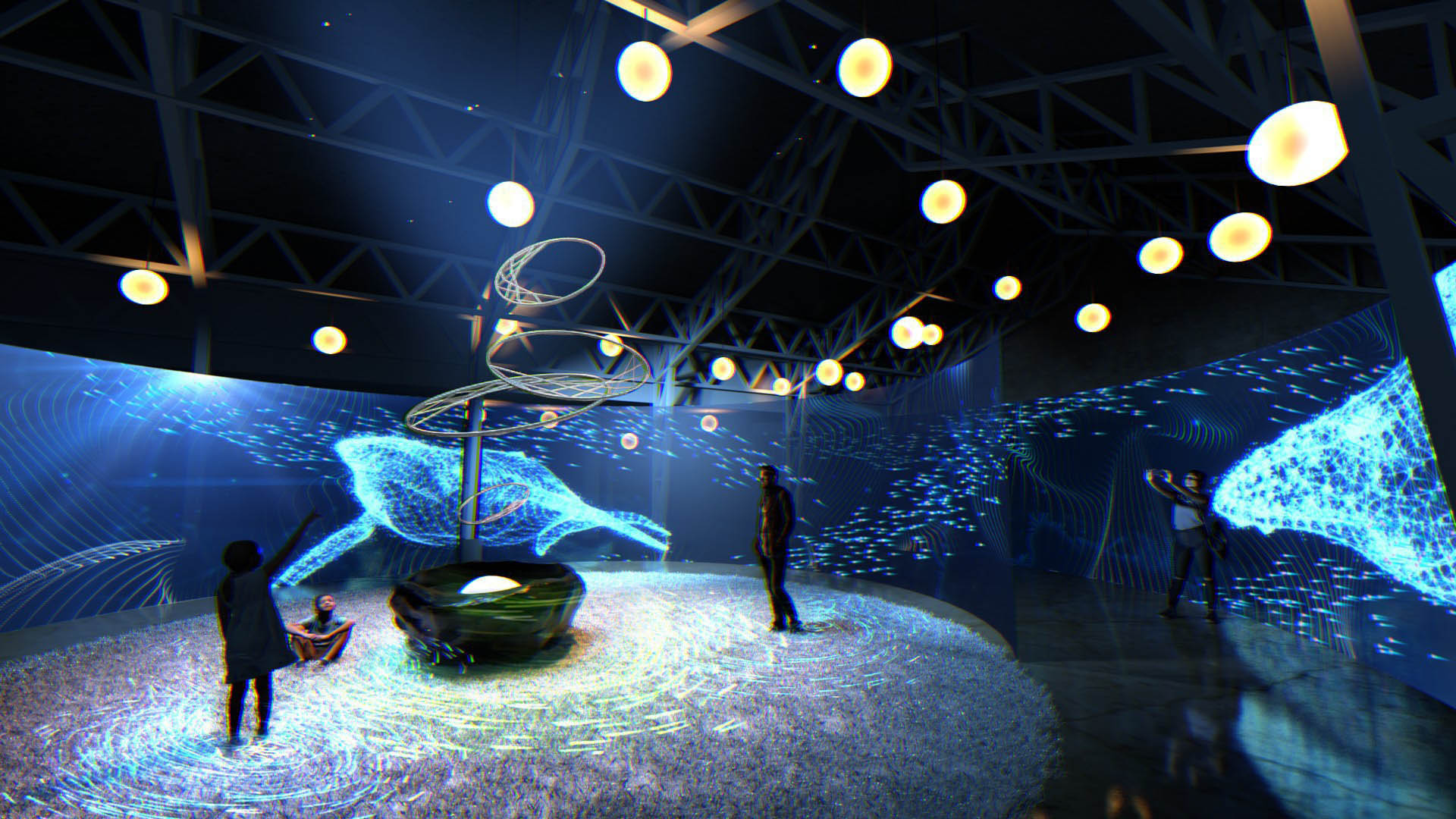 2021新竹光臨藝術節「科技未來」燈區亮點！奇幻卷卷森、雷射光廊等8件光藝術作品