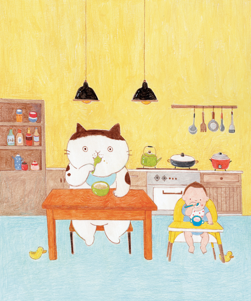  【華山說書人】坐在巨貓肩上，用細膩彩筆對世界說「台灣畫」：專訪插畫家陳又凌