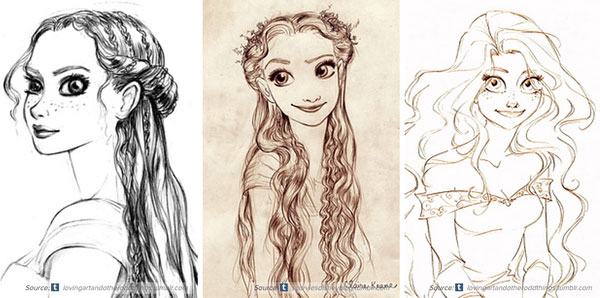 迪士尼動畫角色的早期設計，感覺有另一種滋味