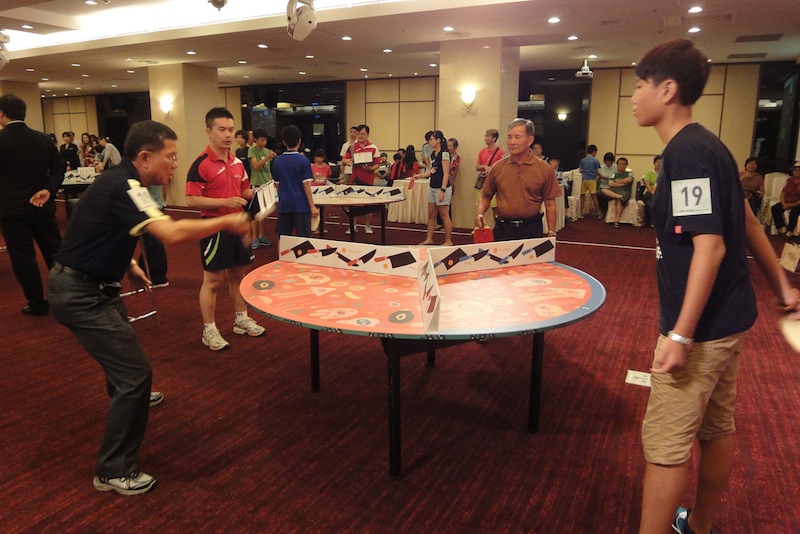 「綠圈圈 夏日藝術祭」爸爸節趣味三人桌球賽