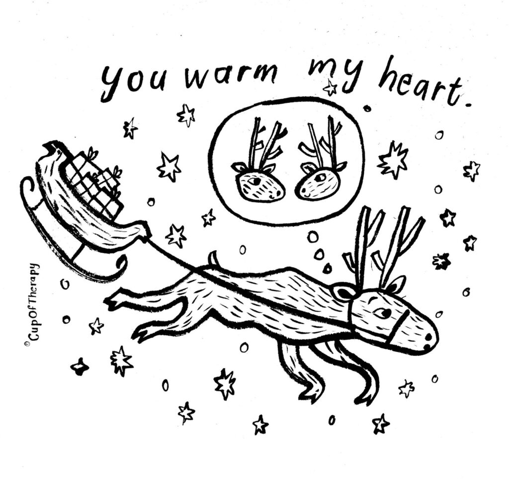 珍惜與他人、自己相處的時光！芬蘭 CupOfTherapy 以療癒插畫溫暖在節日獨處的你