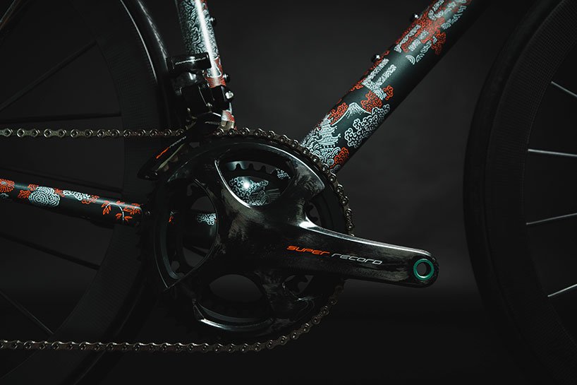 超精緻手繪東洋風格花紋自行車 scalatore samurai！捷克插畫師繪出龍紋、武士圖騰的個性車款