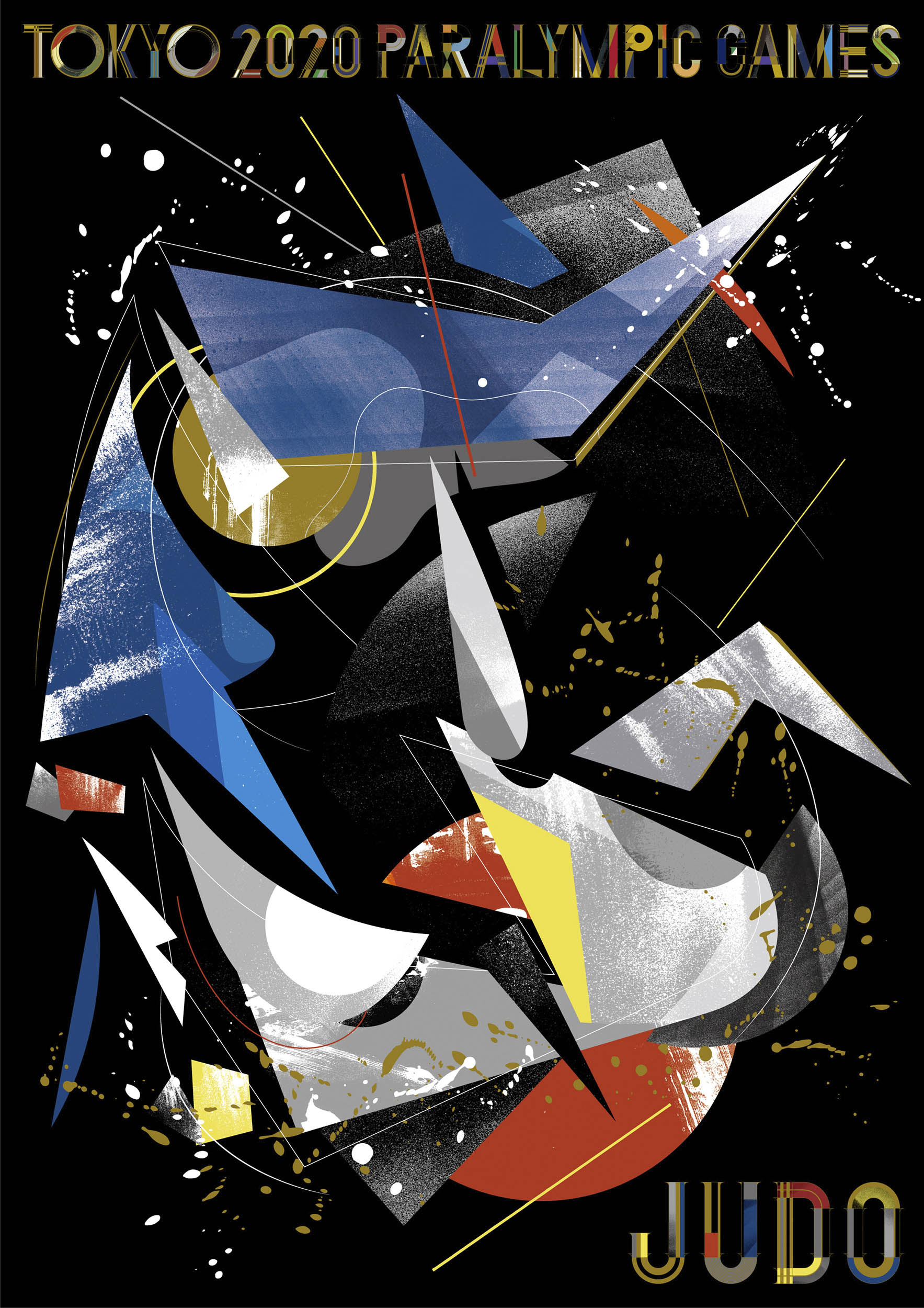 2020東京帕運藝術海報！日本設計團隊GOO CHOKI PAR用手繪幾何詮釋運動力與美