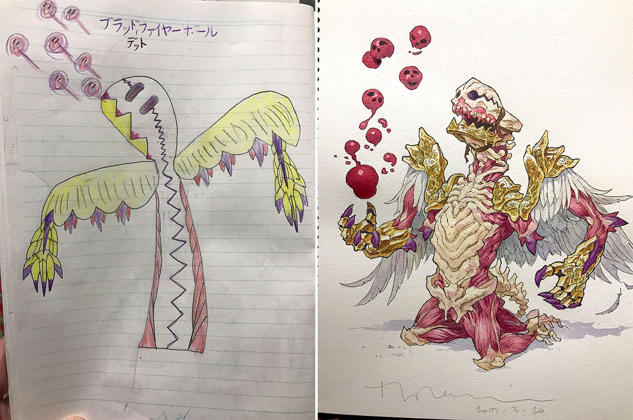 將兒子塗鴉改成奇幻動畫！法國動畫師Thomas Romain的父子共同創作插畫