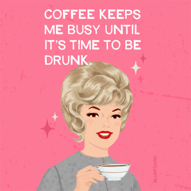 優雅又犀利的插畫賀卡！復古畫風、黑色幽默對白呈現趣味厭世的新時代卡片