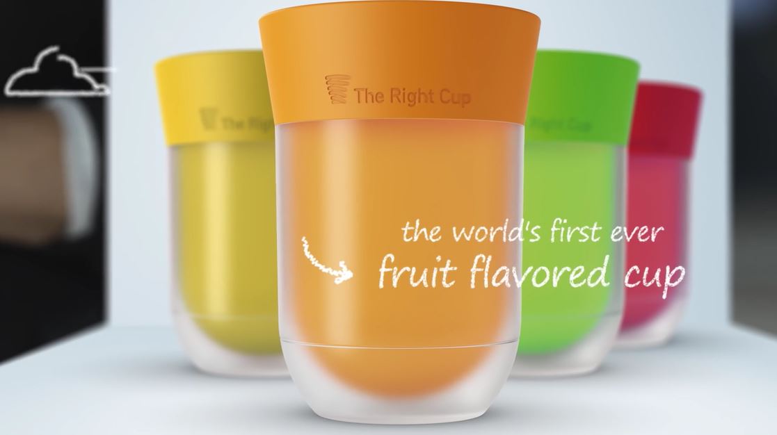 Right Cup用嗅覺變了個魔法，讓喝水更享受