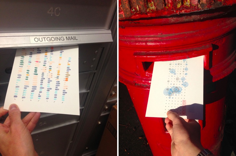 寄明信片的最高境界！兩個女孩用密碼互相通信