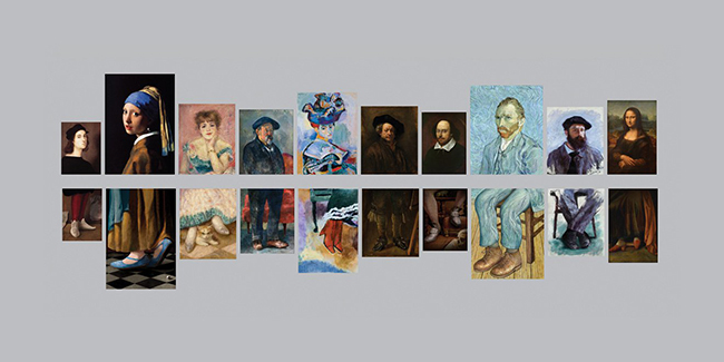 下身失蹤的世界名畫？當蒙娜麗莎、梵谷等肖像名畫通通「穿上鞋」！