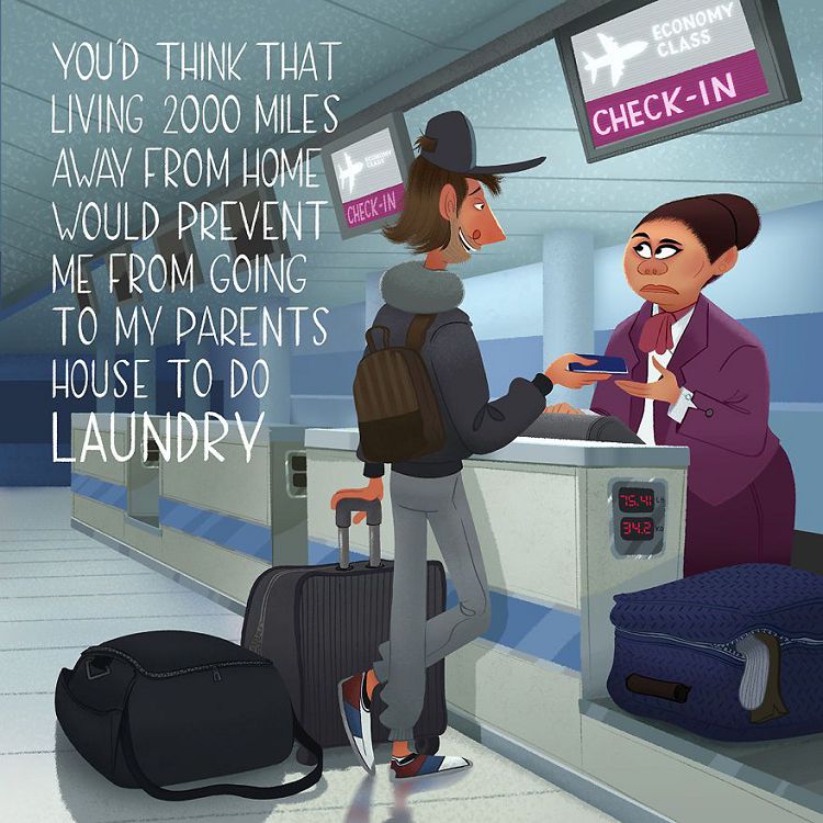 真心話諷刺系插畫！美國藝術家Avner Geller畫出20個無意偷聽到的陌生人幽默對話