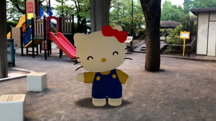 Google搜尋全新AR手機拍照功能！Kitty、布丁狗、小精靈等14款日本動漫角色3D版登場