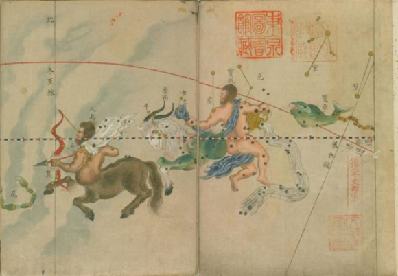 星宿+星座，中西合併天體星座圖繪本