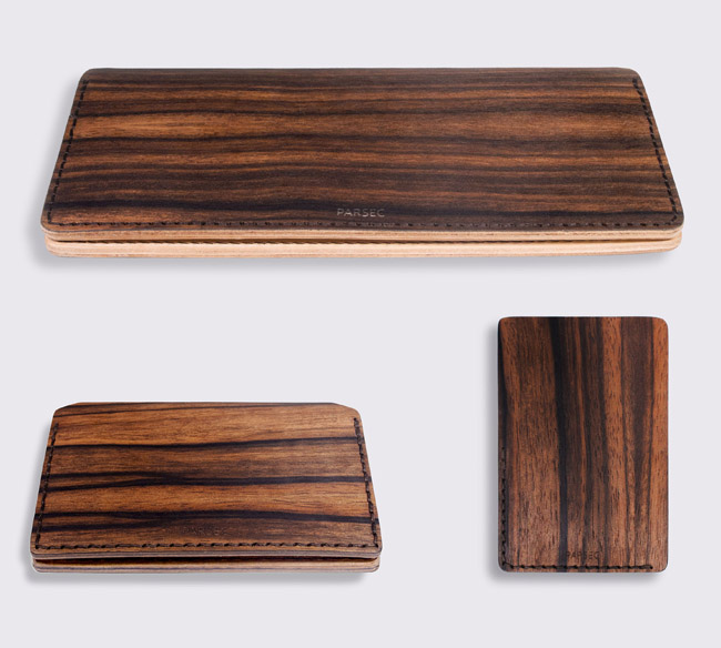 皮革與樹木的自然韻律,會呼吸的皮夾《PARSEC 樹革》