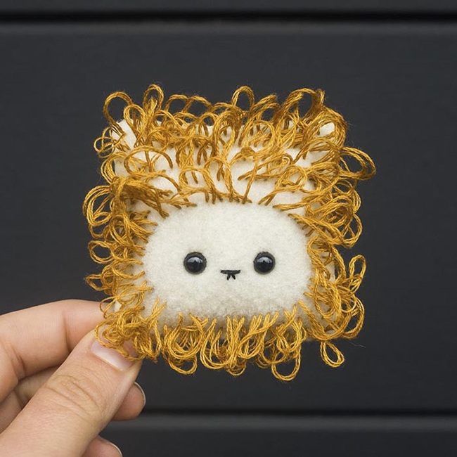 一百天一百張臉！藝術家挑戰建立可愛毛氈大軍