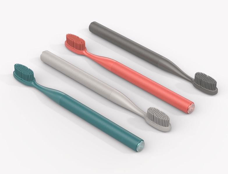 可替換刷頭的環保簡約牙刷 2°C!美觀又實用的智慧型概念設計,更降低塑膠浪費 87%