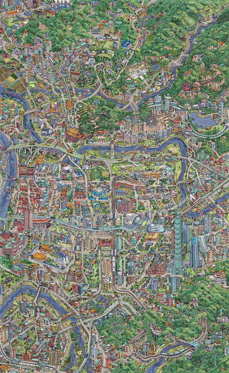 英國插畫家Tom Parker繪出《台北地圖》！專訪穿梭台北城市風景的異鄉追夢人