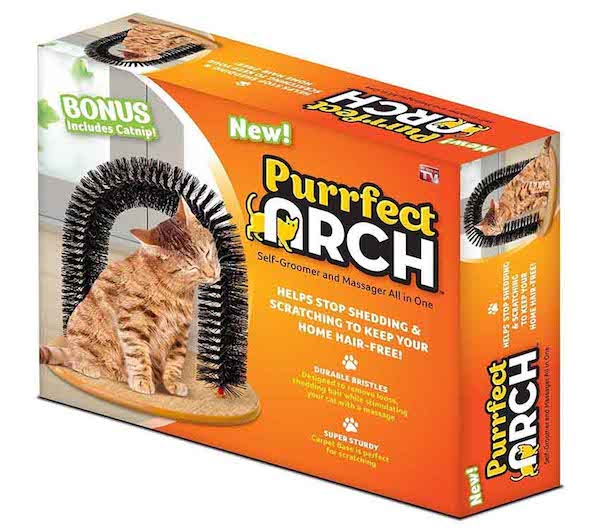 潮爽DER～讓貓咪梳毛兼放鬆的拱形蹭毛器「Purrfact Arch」