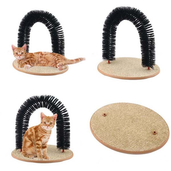 潮爽DER～讓貓咪梳毛兼放鬆的拱形蹭毛器「Purrfact Arch」