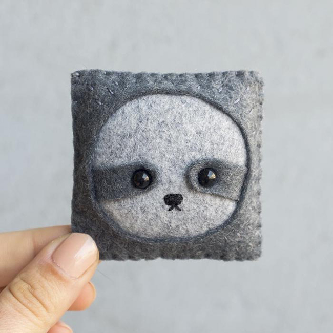 一百天一百張臉！藝術家挑戰建立可愛毛氈大軍