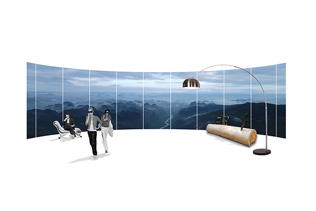 一座平凡的美術館，但它「懸浮」在百米絕壁之上