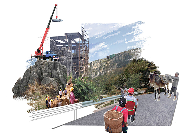 一座平凡的美術館，但它「懸浮」在百米絕壁之上